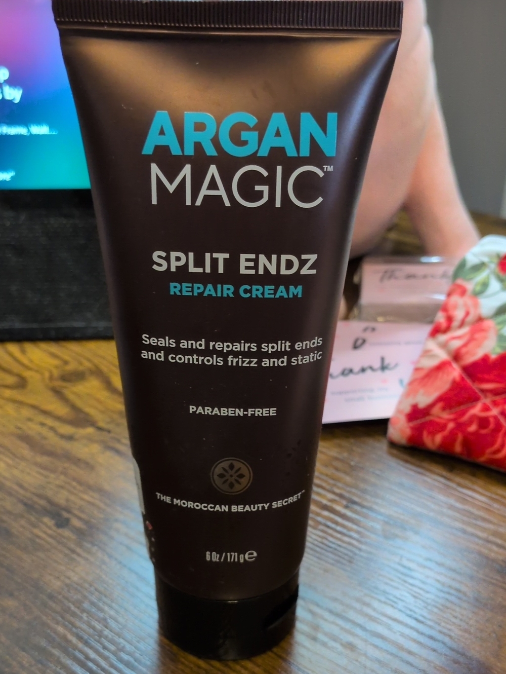 ARGAN MAGIC Split Endz Repair Cream - Brown & Teal Tube
